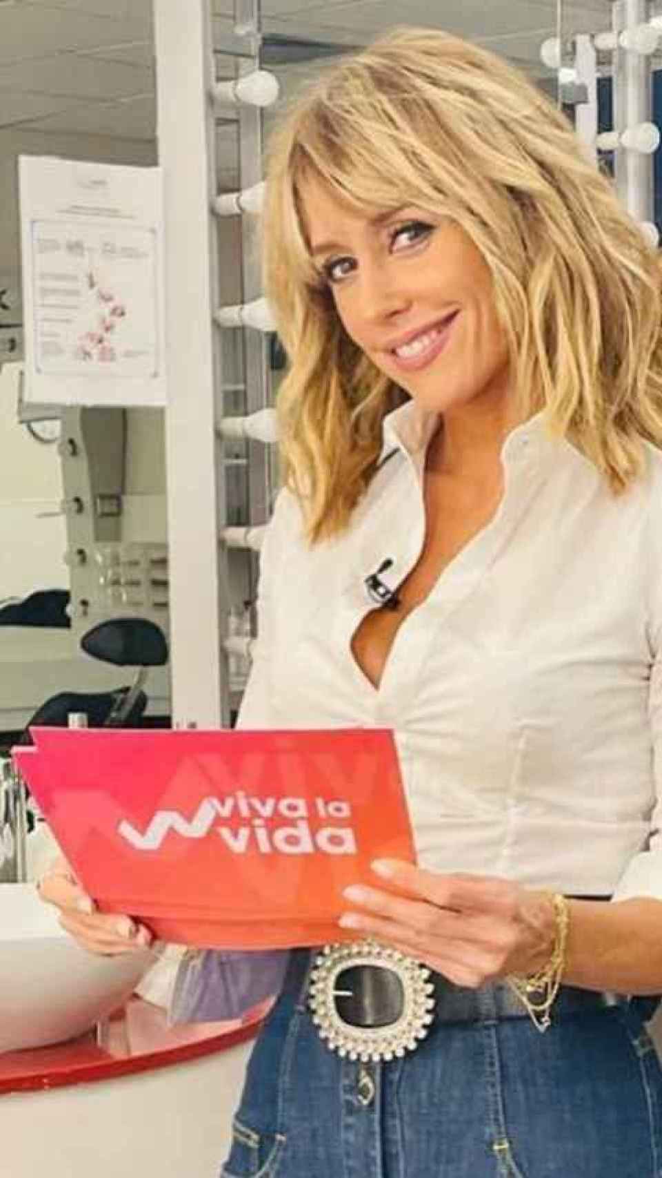 Emma García en una imagen compartida en redes sociales, previo a 'Viva la vida'.