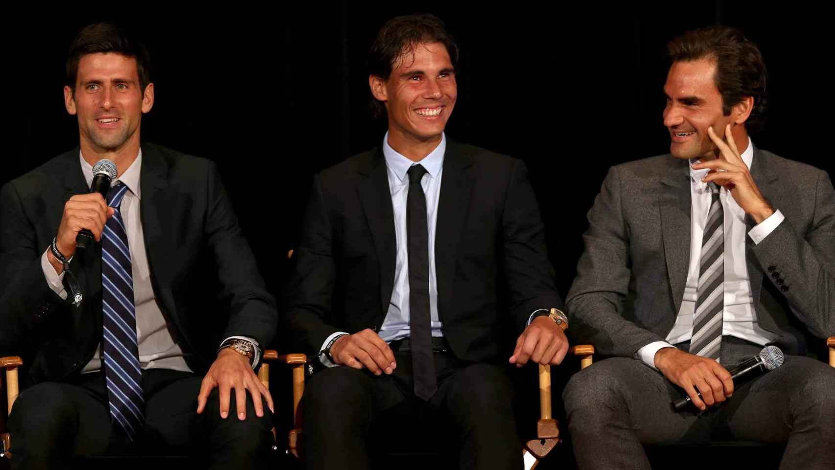 Djokovic, Rafa Nadal y Federer