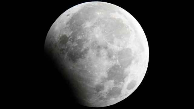 La luna, durante un eclipse lunar en 2010.