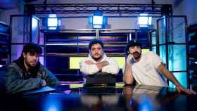 Ksio, Darío Eme y Cheeto graban el programa 'Yo interneto'.