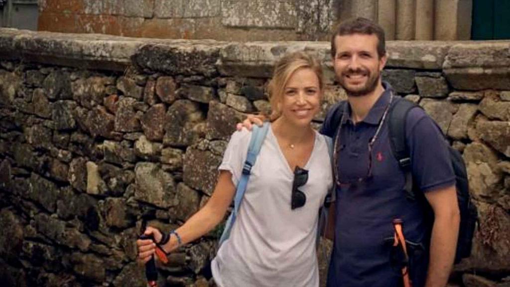 Casado y Torres en el Camino de Santiago en 2017.