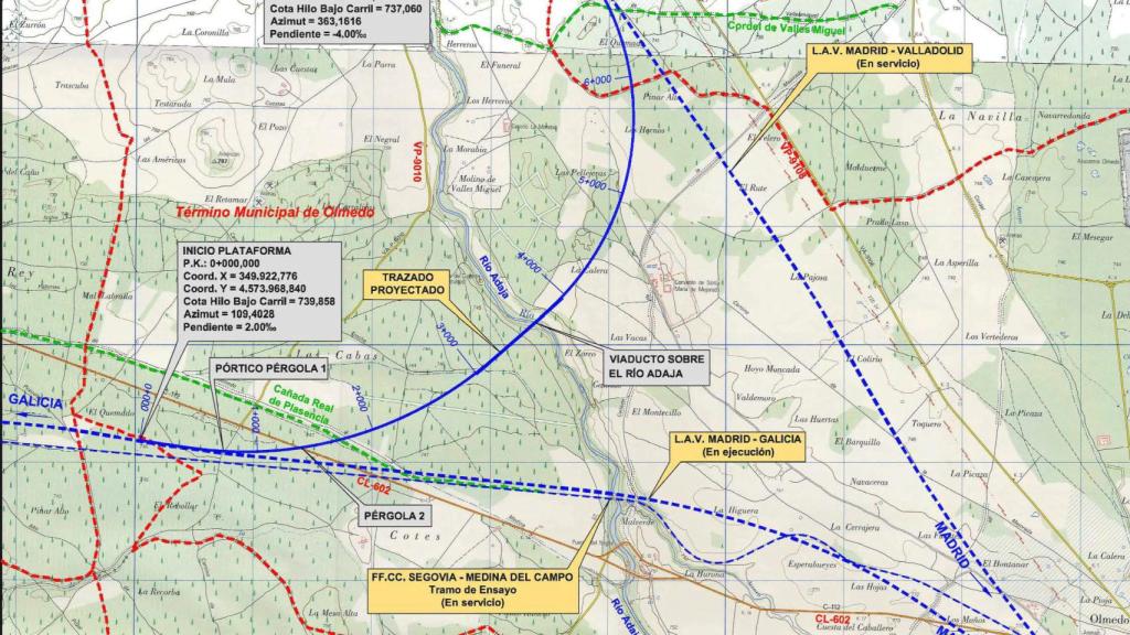 Adif adjudica por 705.000 euros la redacción del proyecto de construcción del 'bypass' de Olmedo