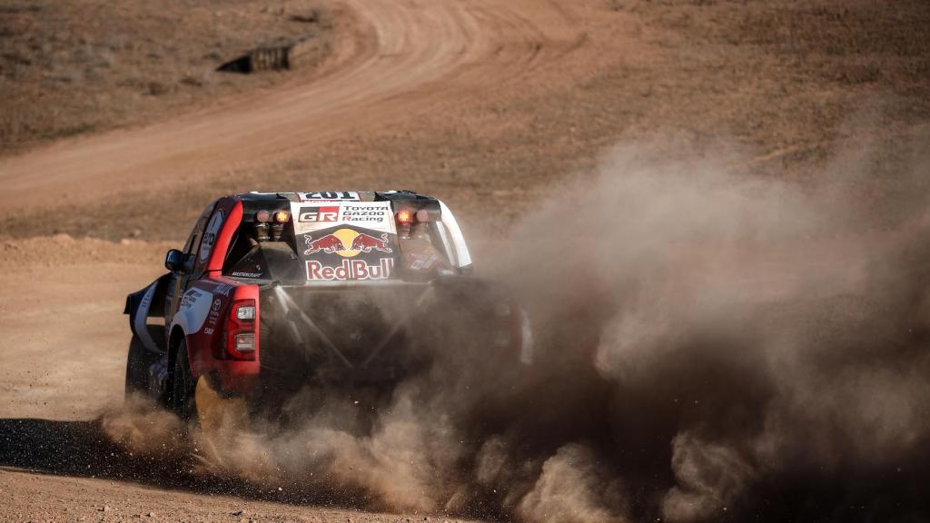 Nasser Al-Attiyah durante una prueba en la Nasser Racing Camp