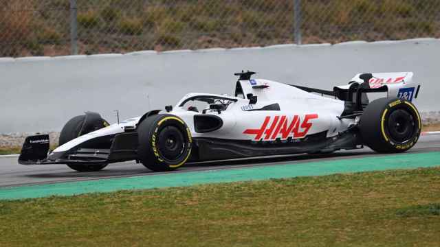 Haas F1 sin la publicidad de Uralkali