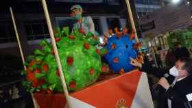 El Meco de Vigo de este Carnaval, dedicado al Coronavirus y a los sanitarios
