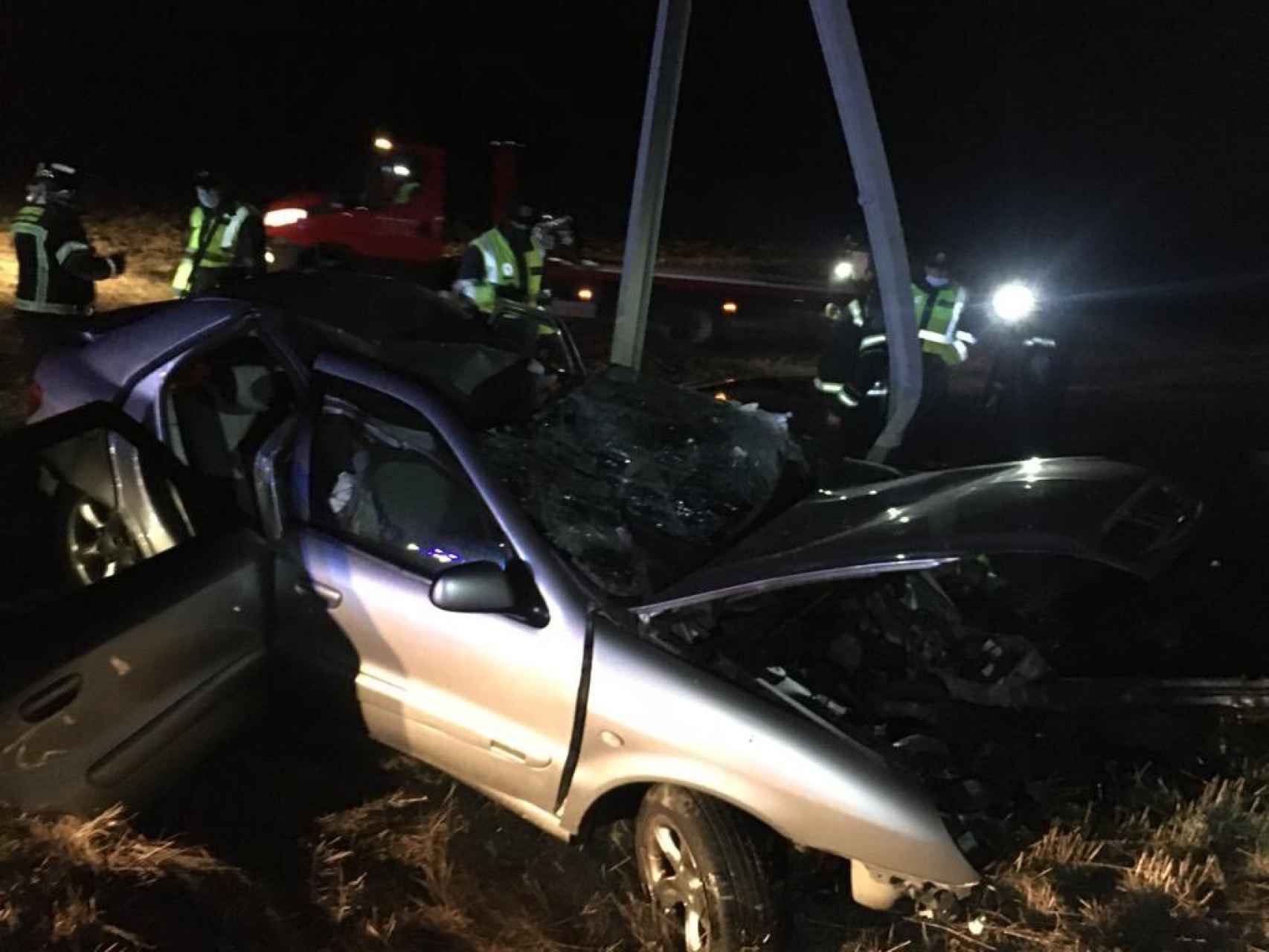 Imagen del vehículo tras el brutal accidente