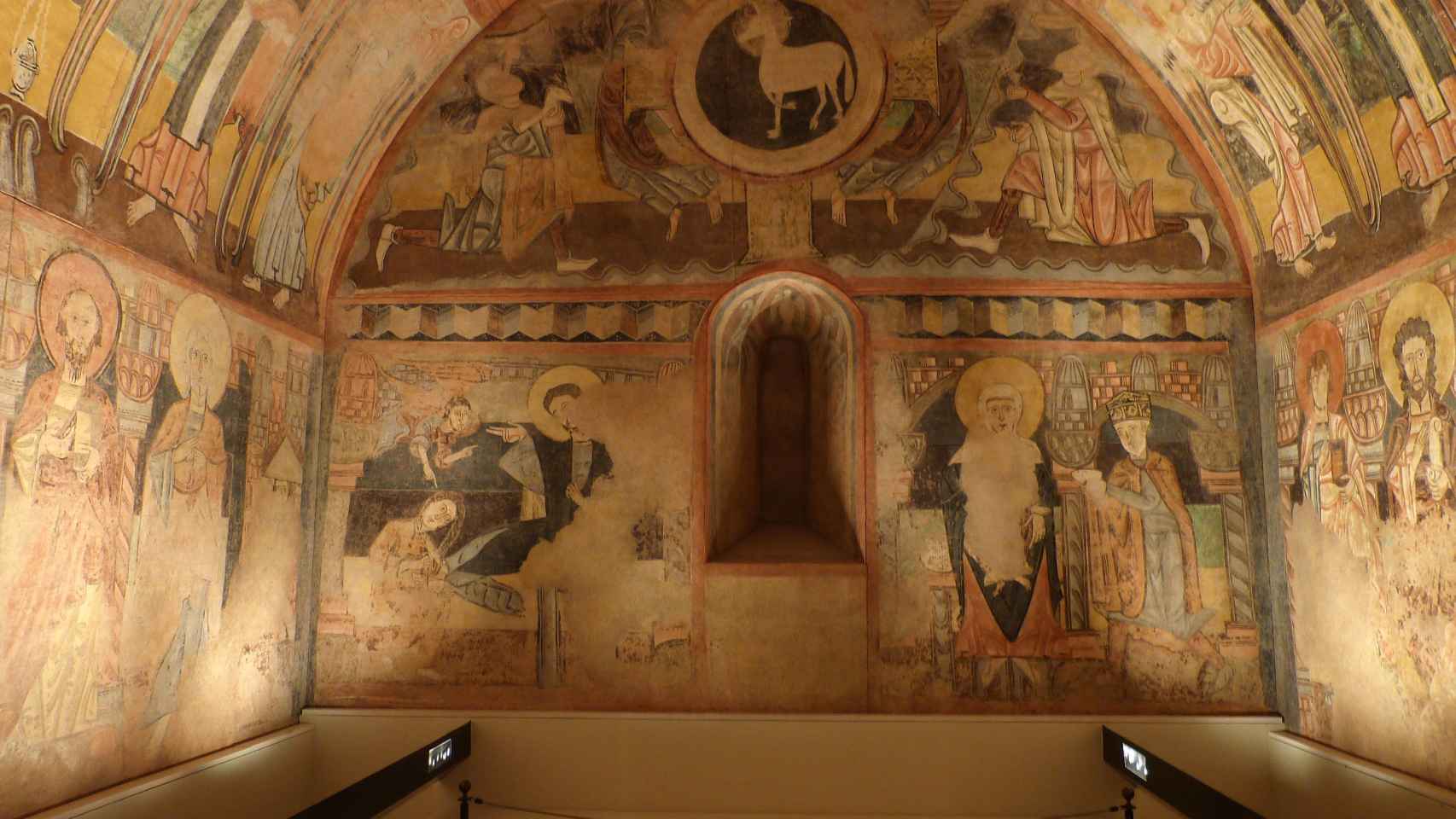 Pintura mural de la ermita de la Vera Cruz de Maderuelo. Cedidas por El Museo del Prado