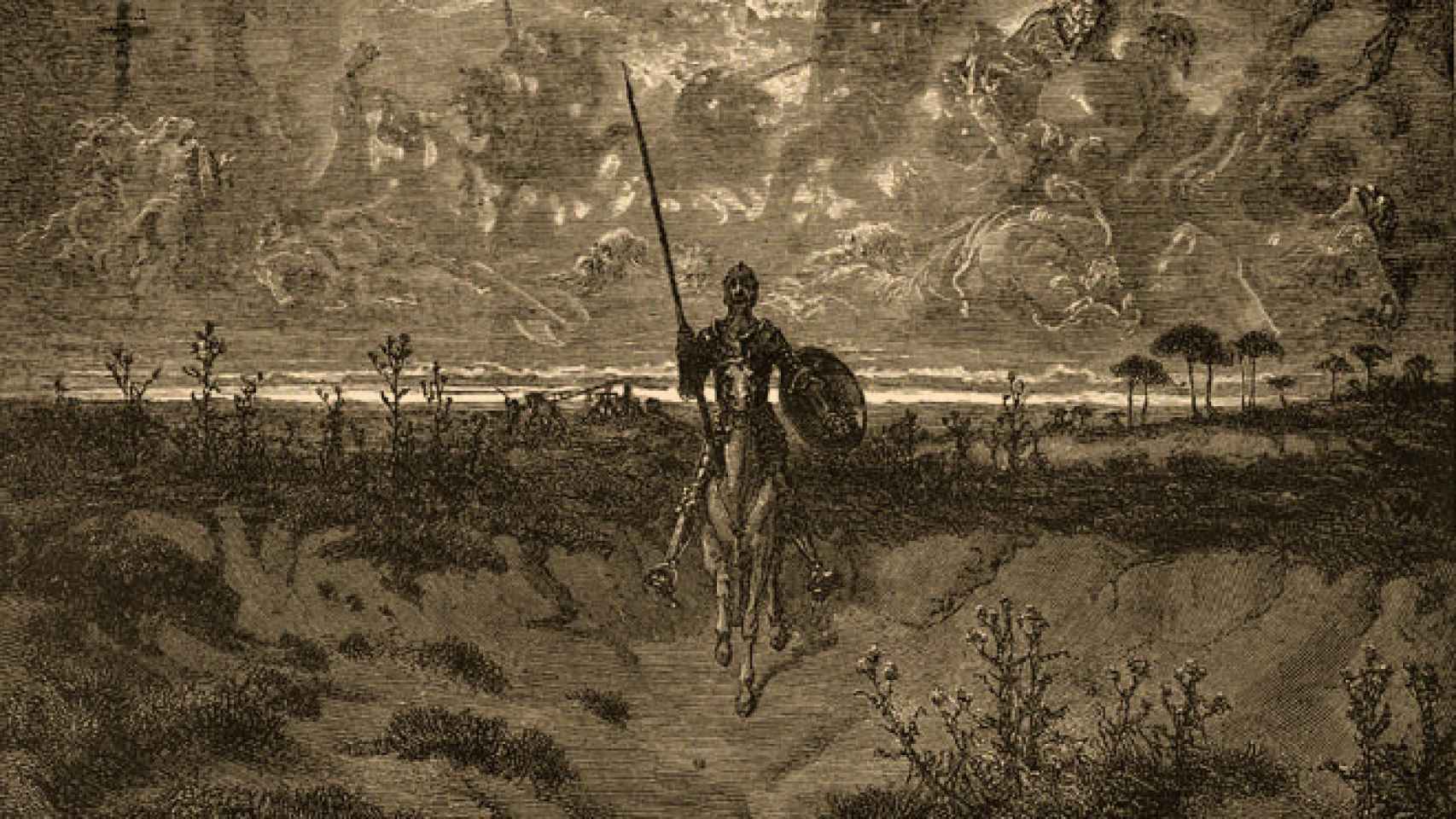 Ilustración de 'El Quijote' realizada por Gustavo Doré.