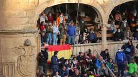 El alcalde de Ciudad Rodrigo, Marcos Iglesias, en el momento de anunciar que sigue el Carnaval