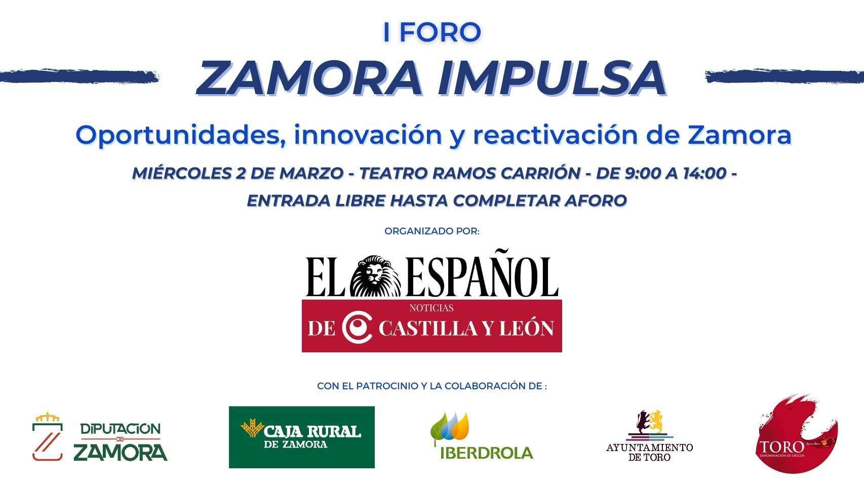 El ESPAÑOL-NCYL organiza el 'I Foro Zamora Impulsa. Oportunidades, Innovación y Reactivación de Zamora'