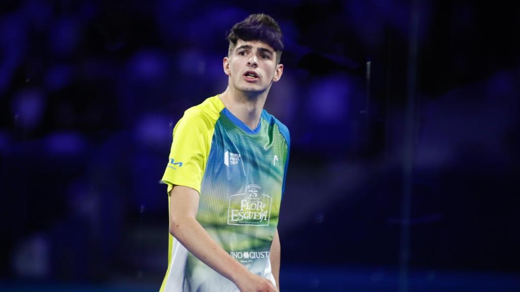 Arturo Coello durante un torneo del World Padel Tour de la temporada pasada