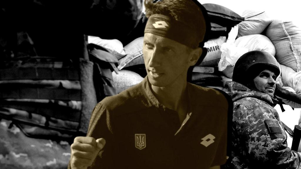 Sergiy Stakhovsky, en un fotomontaje con el ejército ucraniano.