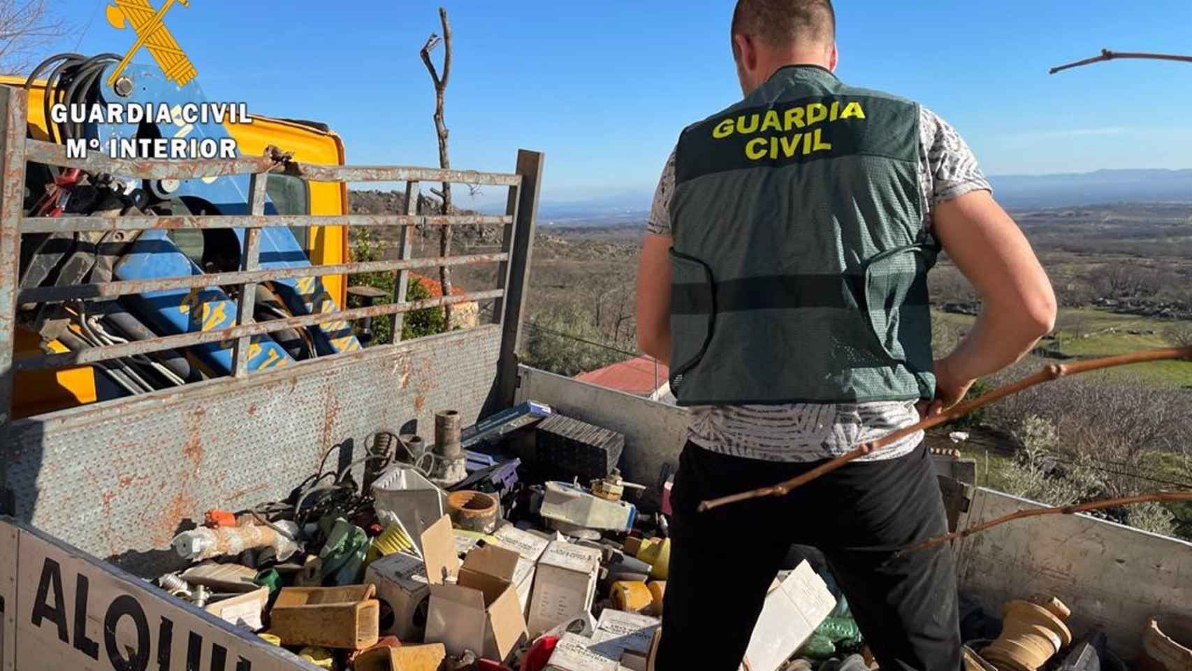 Un detenido en Extremadura por intentar vender piezas robadas en una empresa de Seseña