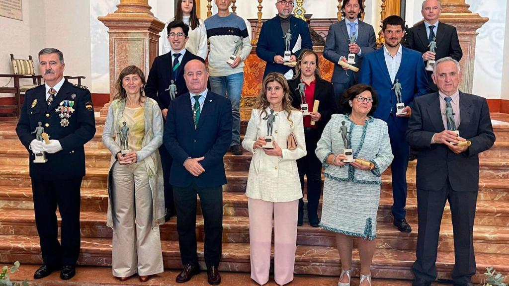 Entrega de los premios Efebo de Antequera (Málaga) por el Día de Andalucía.