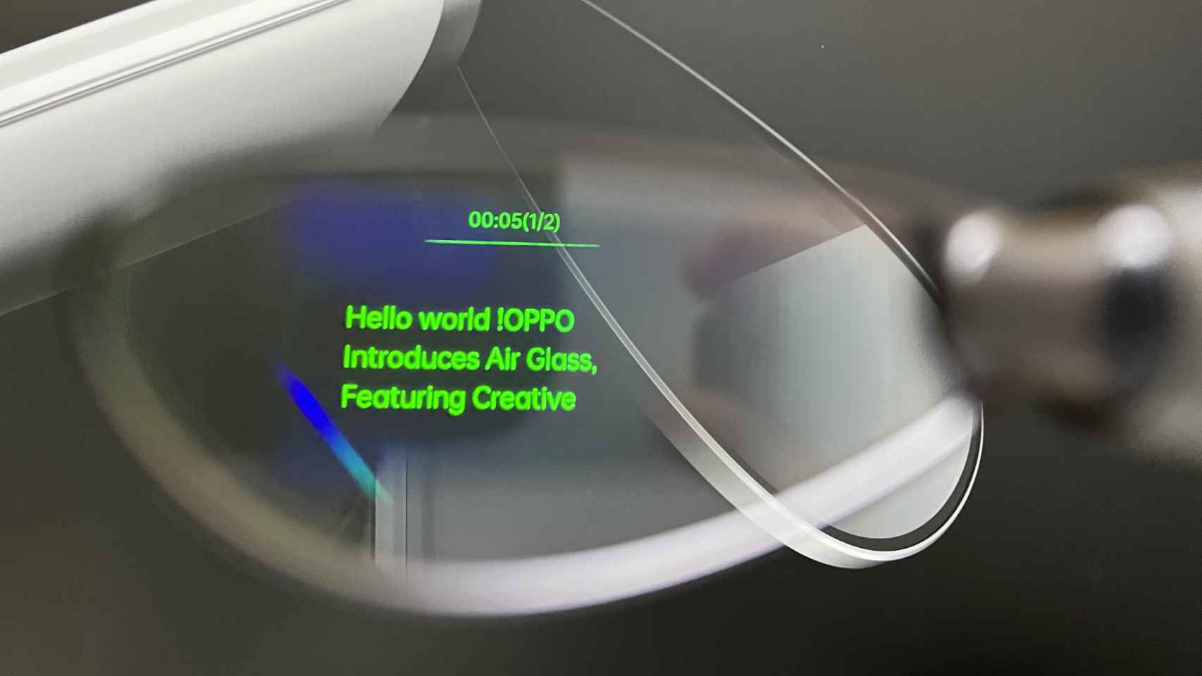 Así se ve desde las OPPO Air Glass
