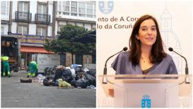 Inés Rey cargó contra el alcalde de A Coruña en 2019 por los problemas con la basura