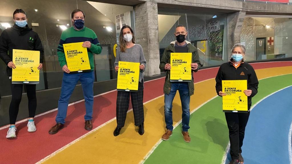 Presentación del Coruña Corre en pista.