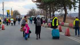 Imagen de archivo sobre refugiados ucranianos.