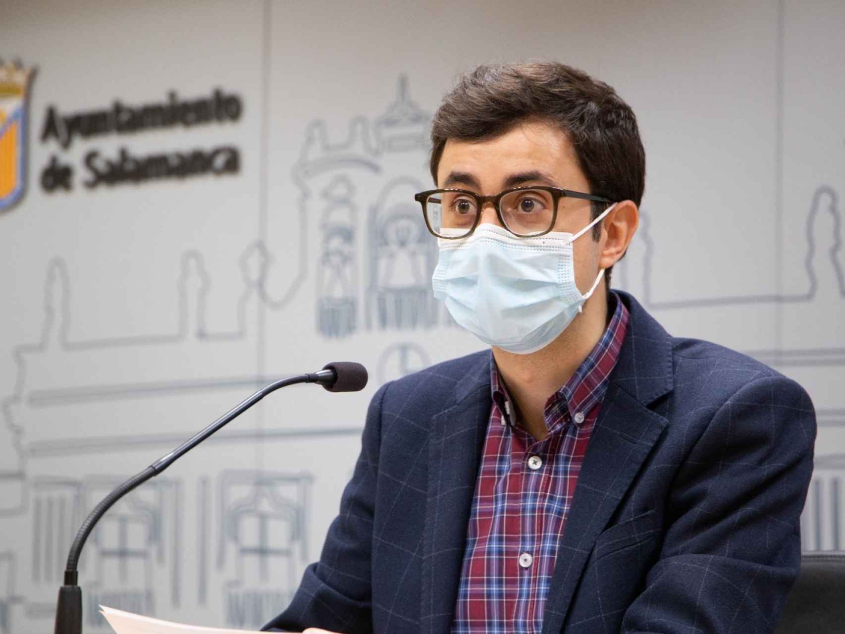 El portavoz socialista en el Ayuntamiento de Salamanca, José Luis Mateos
