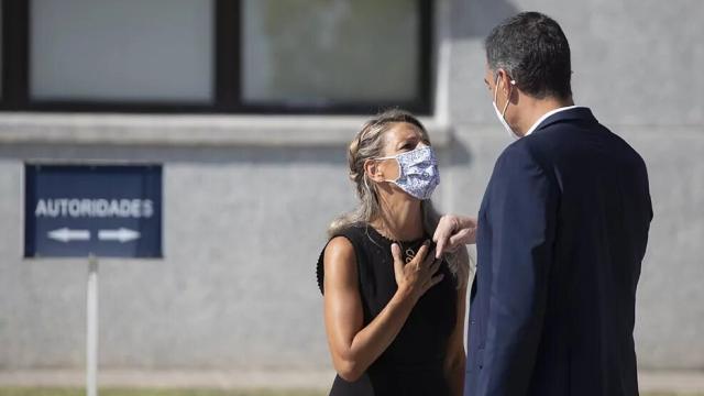 Yolanda Díaz, vicepresidenta segunda, y Pedro Sánchez, presidente del Gobierno.