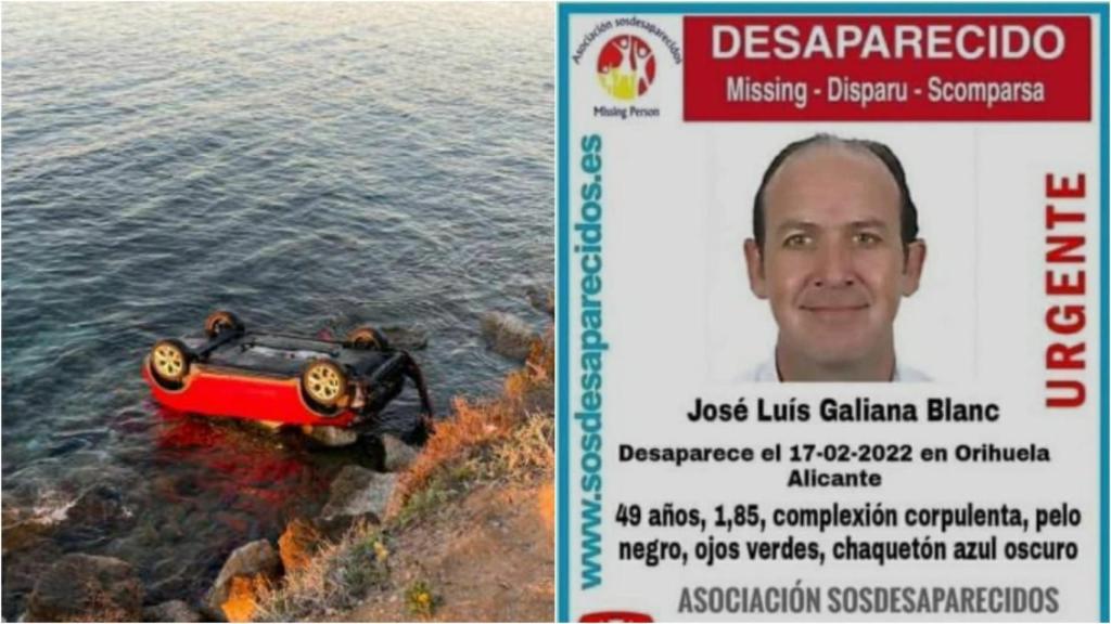 El Audi A-1 que conducía José Luis Galiana Blanc el día que desapareció en Orihuela Costa.