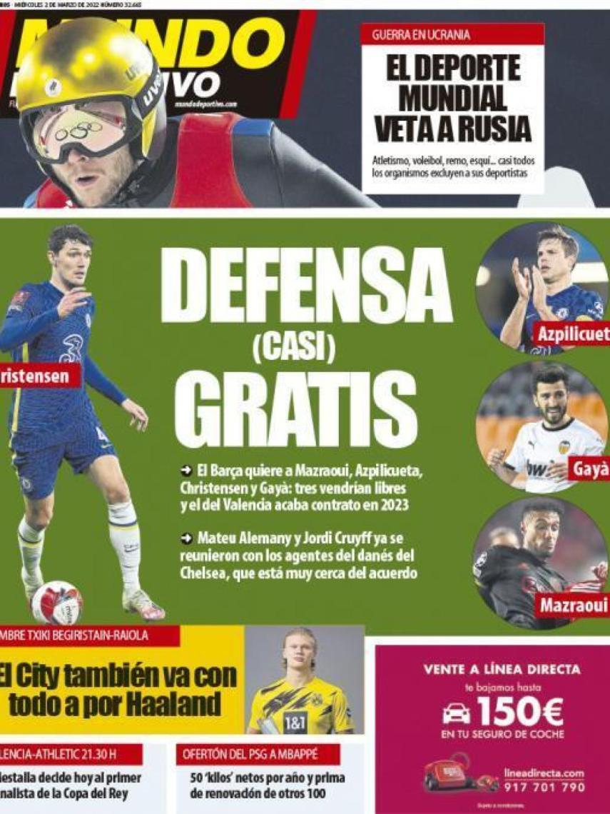 Portada Mundo Deportivo