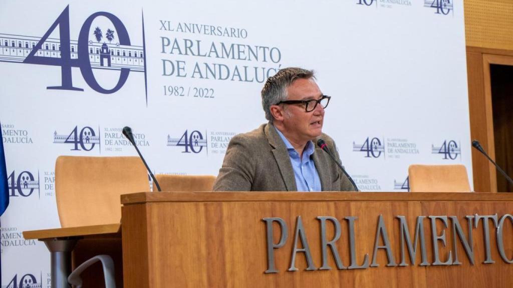 El portavoz de Vox en el Parlamento andaluz, Manuel Gavira.