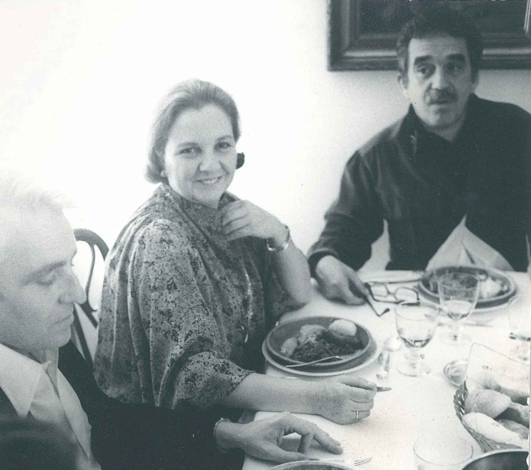 Durante una cena con su niño mimado, Gabriel García Márquez.