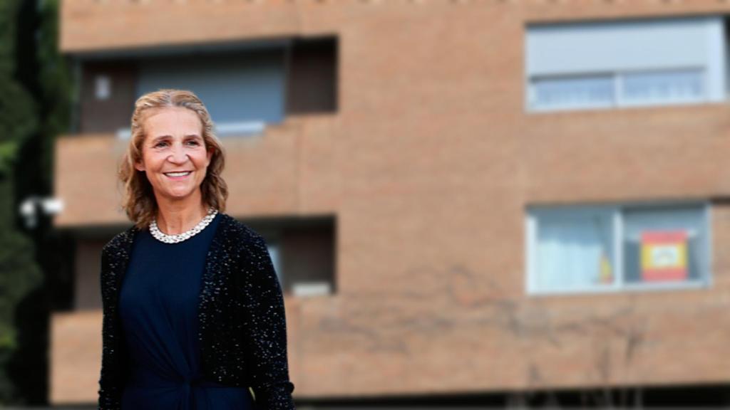 La infanta Elena en un fotomontaje de JALEOS.