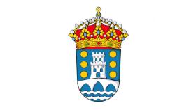 El escudo del ayuntamiento de Betanzos.