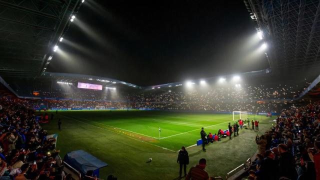 Riazor durante la disputa del Deportivo-Dinamo de Kiev de la Youth League.