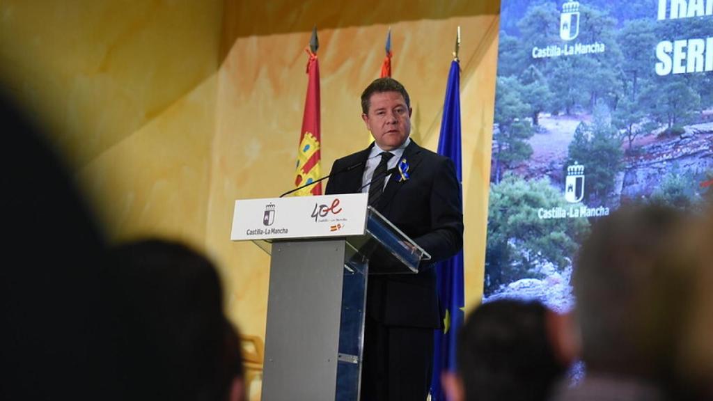 Emiliano García-Page este jueves en Priego