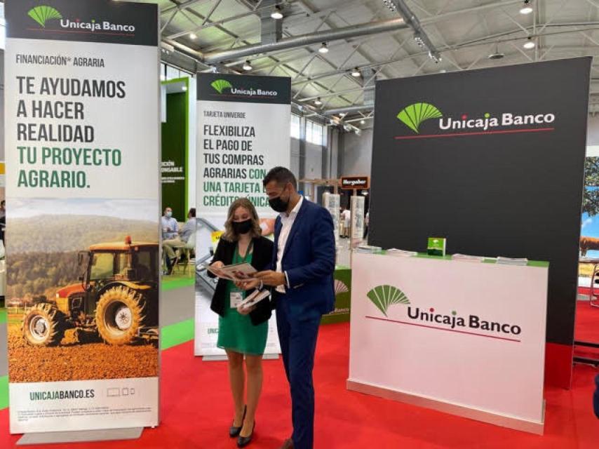 Imagen de un stand de Unicaja Banco