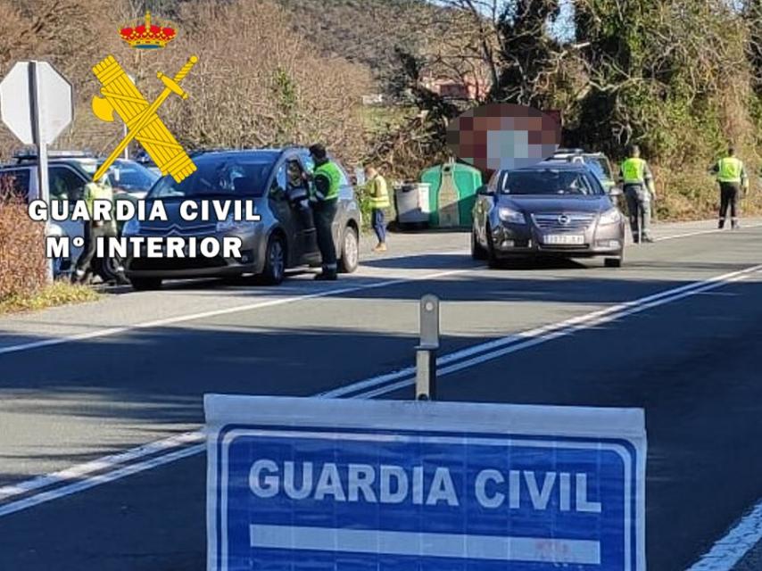 Puesto de control de alcohol y drogas de la Guardia Civil de Burgos