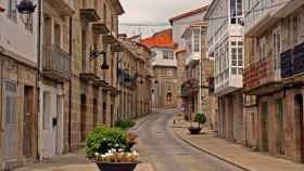 Una calle del centro de chantada (Lugo), el pueblo donde tuvo lugar el suceso.