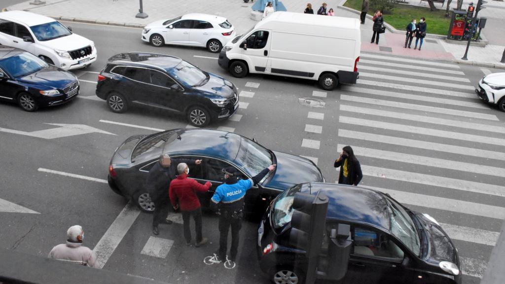 Colisión en la zona de La Marina