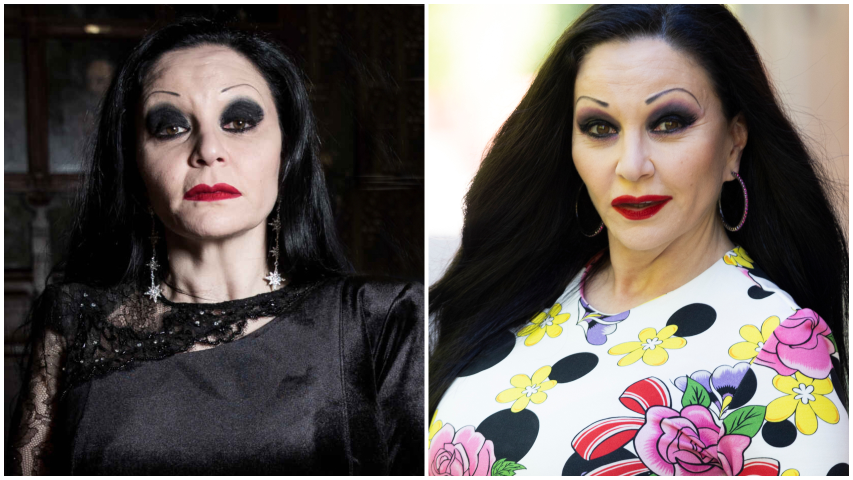 La cantante Alaska, antes y después de sus último retoques estéticos.