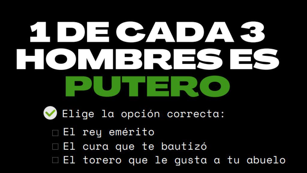 Campaña 'El test del putero' de Juventudes Socialistas de Madrid.