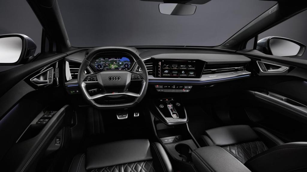 Interior del Audi Q4 e-tron.