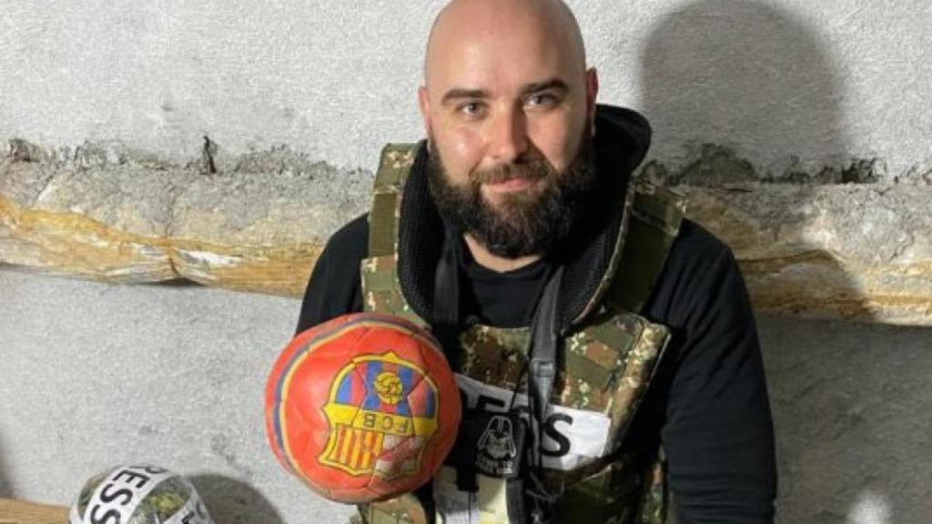 Pablo González, en una imagen de sus redes sociales, cubriendo la segunda guerra del Alto Karabaj.