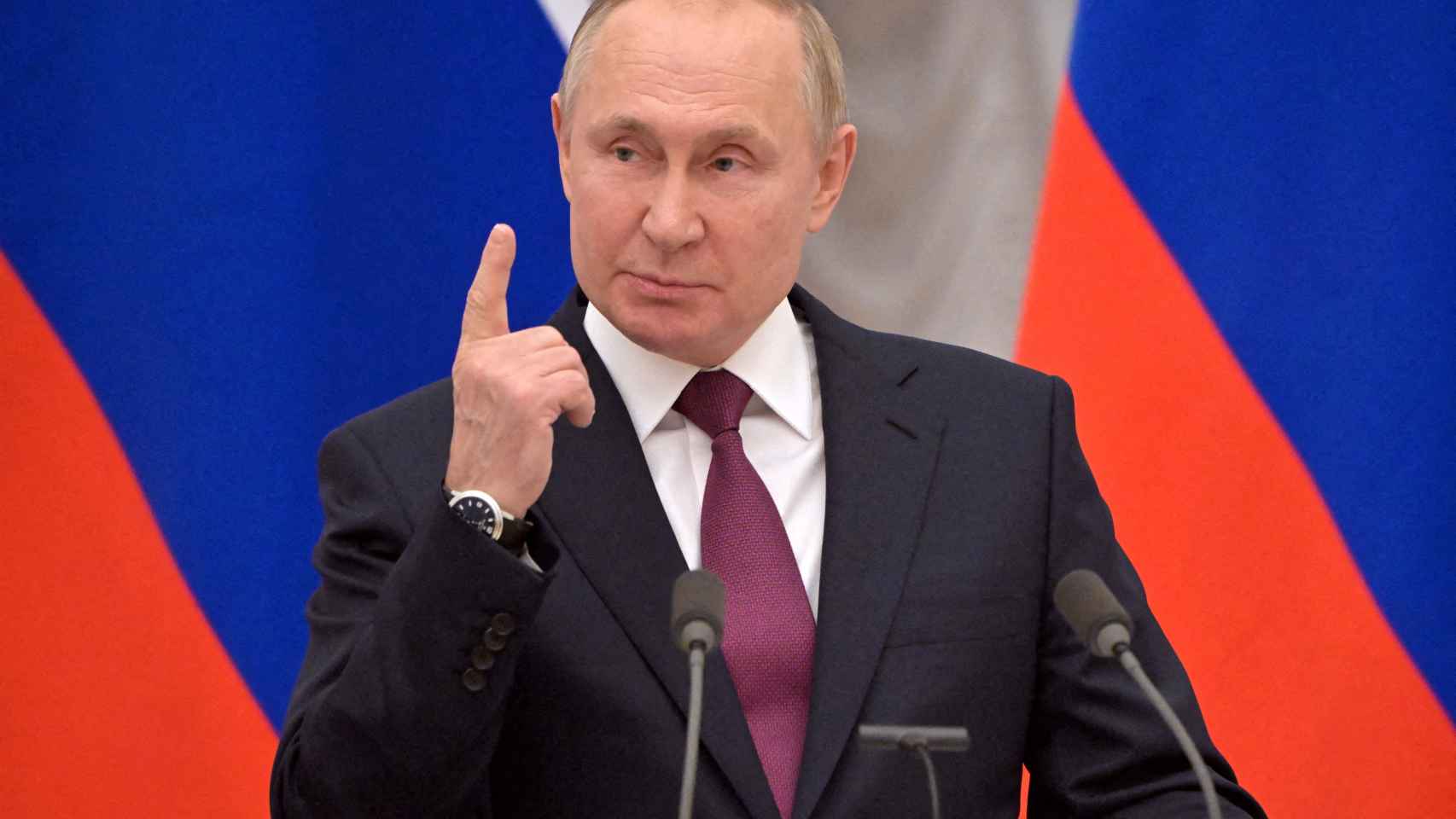El presidente ruso, Vladimir Putin, durante una rueda de prensa.