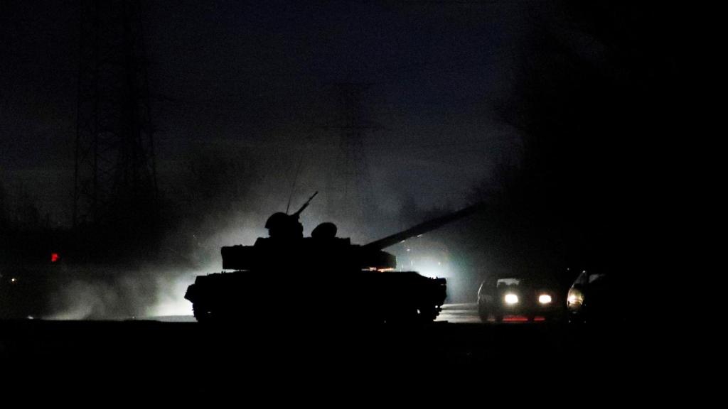 Un tanque ruso en la región del Donbás.