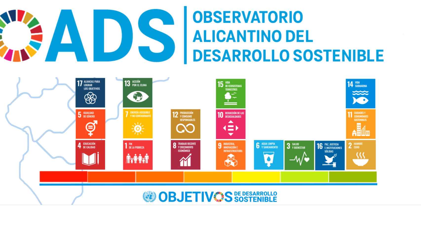 Gráfico del Observatorio de cumplimiento de ODS en la provincia de CENID.