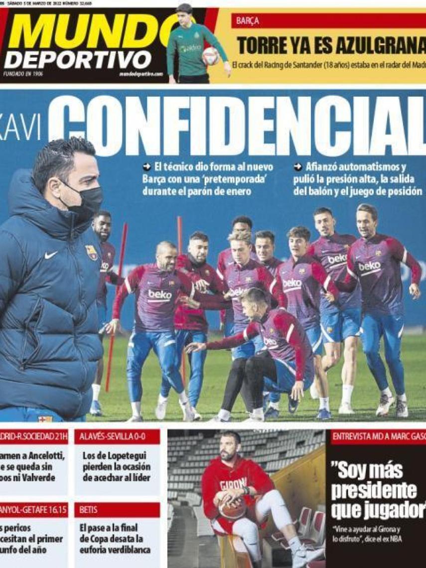 La portada del diario Mundo Deportivo (05/03/2022)