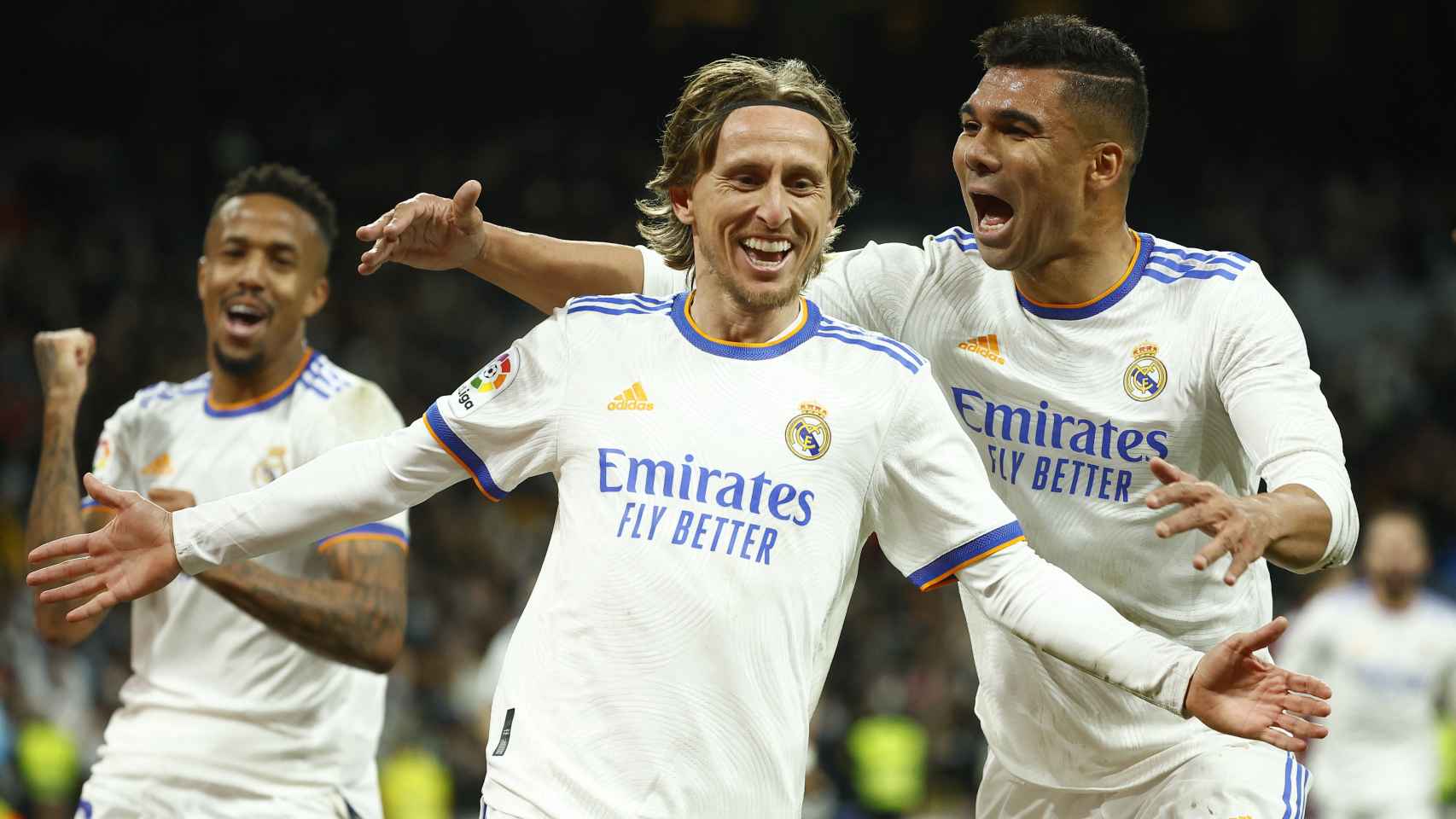 Luka Modric celebra su gol a la Real Sociedad