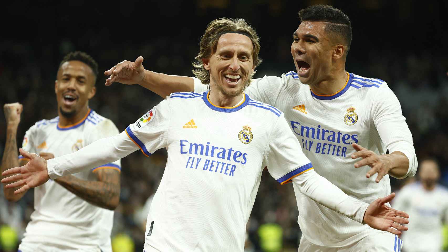 Luka Modric celebra su gol a la Real Sociedad