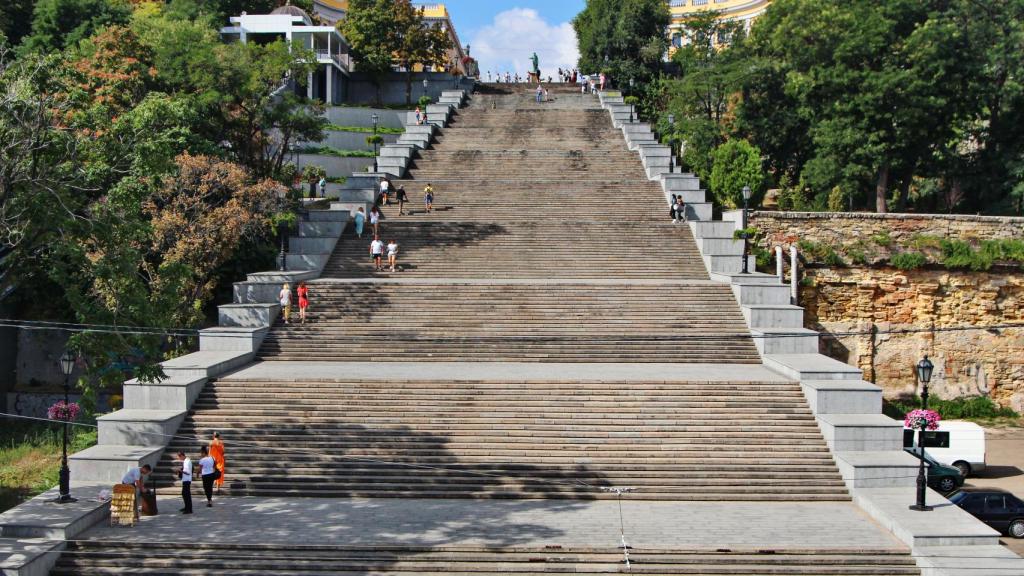 Las famosas escaleras de Potekin, en odesa (Ucrania).