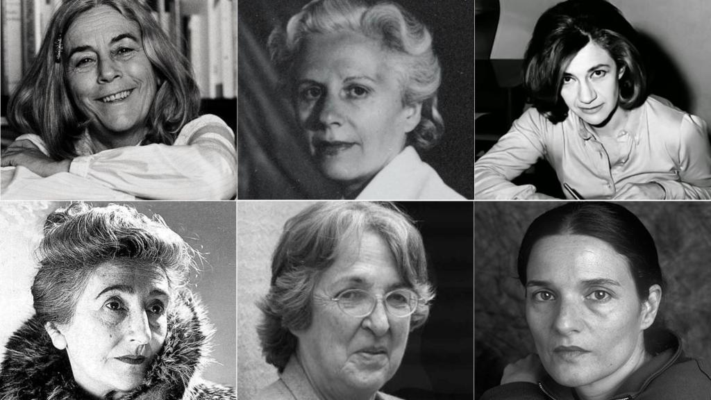 Carmen Martín Gaite, Mercè Rodoreda, Ana María Matute, Rosa Chacel, Esther Tusquets y Adelaida García Morales