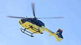 Trasladado en helicóptero al Hospital de Albacete tras ser rescatado de una zona de difícil acceso