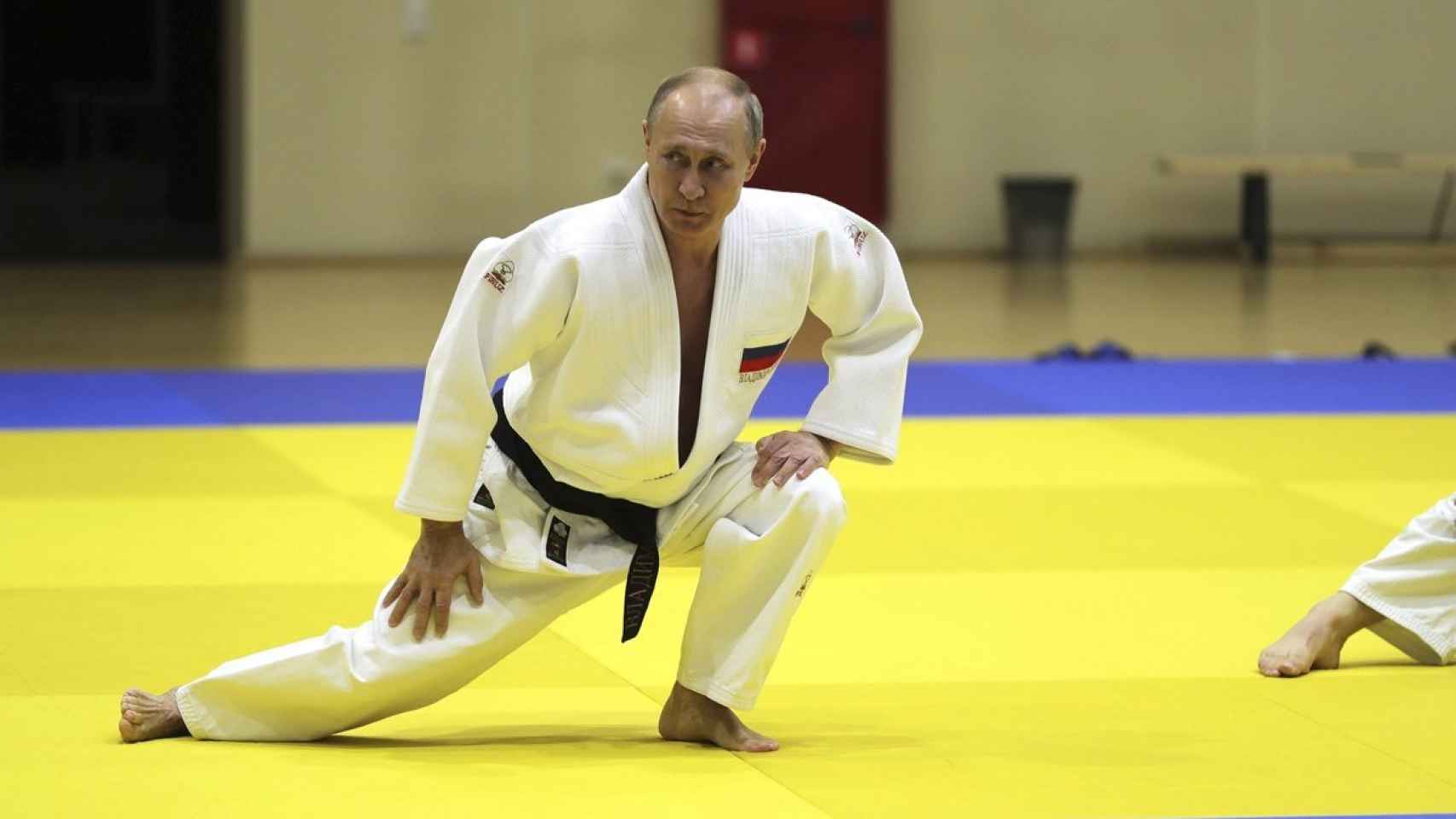 Imagen de Putin practicando judo.